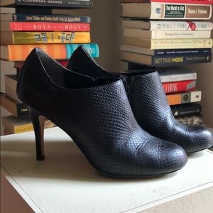 Cole haan Nike air black snake print booties - 8.5